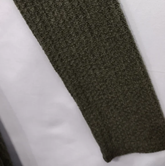 NWOT American Eagle Knitted Button Front Dress Cardigan Women's S Green Boho - Picture 3 of 9